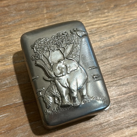 Vintage Pewter Elephant Trinket Box - Picture 3 of 17